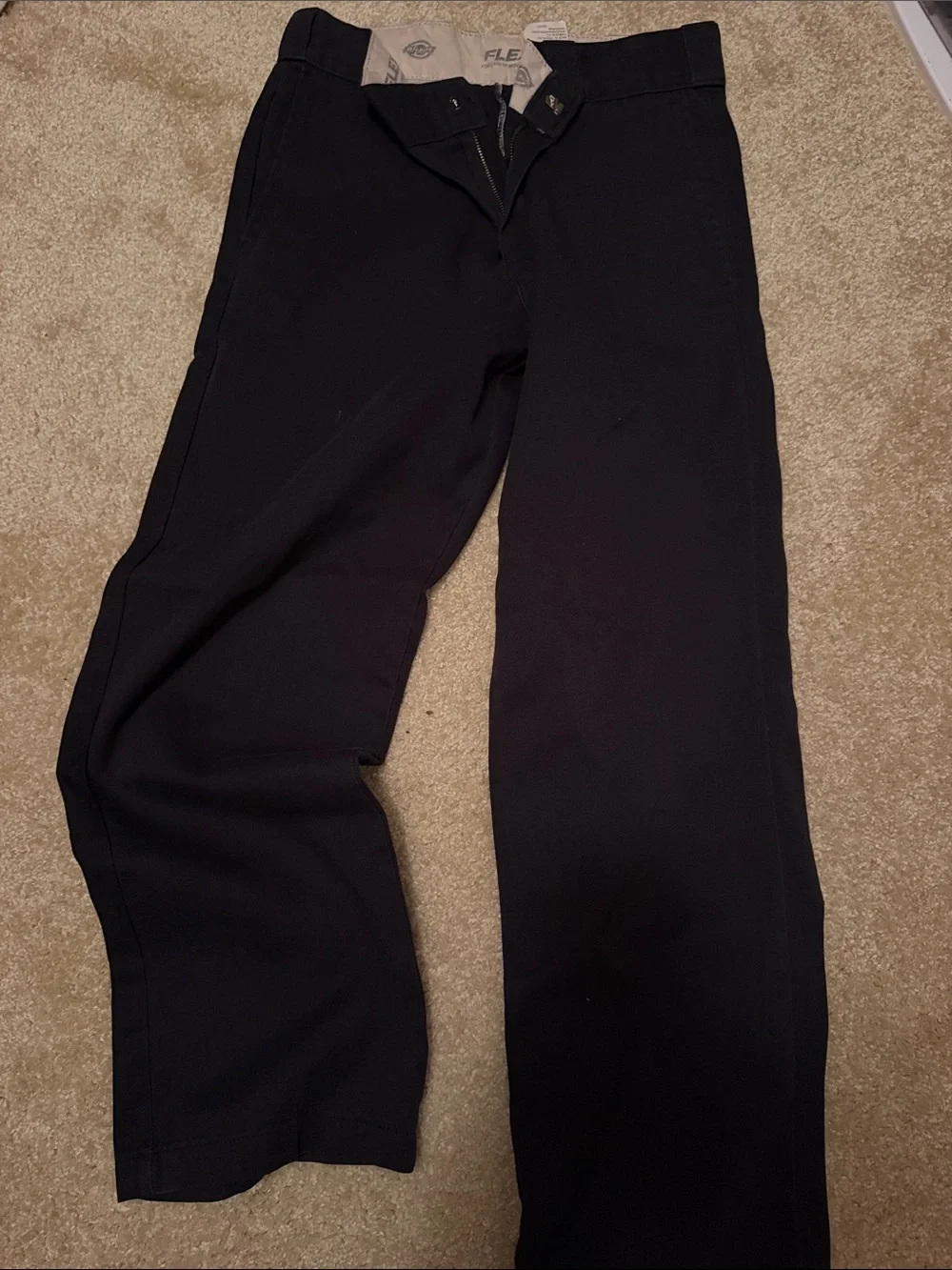 Dickies Black Straight-Leg Work Pants